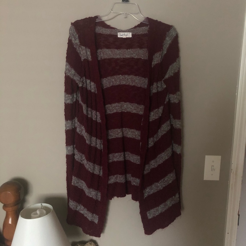 Cloud Chaser Medium Striped Cardigan